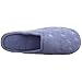 Isotoner Women's Terry Embroidered Scalloped Clog, Periwinkle, 8.5-9 M US