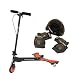 Razor Powerwing Caster Scooter Red and Black with Child Helmet and Pad Set (Ages 5-8)