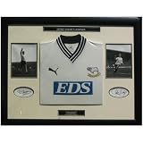 Signed Derby County Legends Display with Replica Shirt Framed