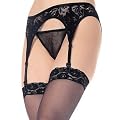 MusicLegs Strapsg�rtel aus Spitze schwarz MusicLegs