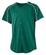 Youth Wicking Button Front Baseball Jersey