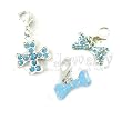 Pet Charms - 3 Dog Charms - collar charms by Pet Jewelry Beverly Hills - Dog Collar Charms with Swarovski Crystals