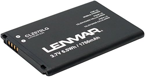 LENMAR Battery Fits for Viper 4G LTE, LS840, Lucid, Cayman, VS840, Lucid 4G - Retail Packaging - Black
