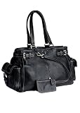 41Jly82ve0L. SL160  Prada Black Leather BR2703 Tote Handbag