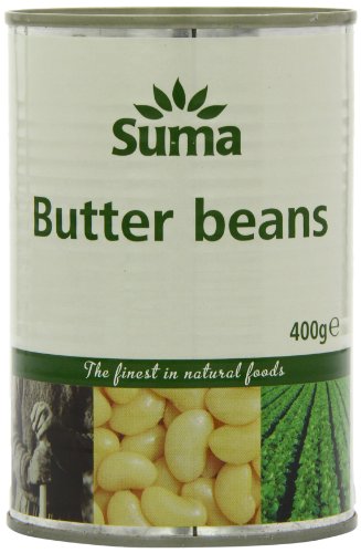 Suma Butter Beans 400 g (Pack of 12) Suma Butter Beans 400 g (Pack of 12) picture