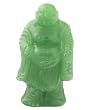Green Glass Happy Buddha Statue