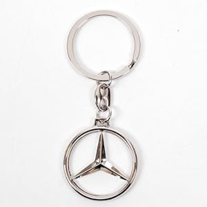 mercedes chain keyring key benz metal fob suv