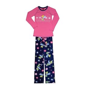 Disney - Tinkerbell Snowflake Sparkle Fleece Pajama Set for women