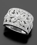 Sterling Silver Diamond Ring (1/10 ct. t.w.)