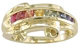 18KT Rich Rainbow Sapphire Ring