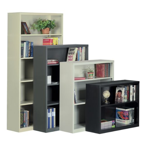 Atlantic Metal Steel Bookcase 36 W x 12 D x 42 H