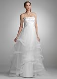 Davids Bridal Wedding Dress: Sequin Encrusted Gown with Layered Tulle Skirt Style 231M17720 41Jm1vfgVxL. SL160 Davids Bridal Wedding Dress: Sequin Encrusted Gown with Layered Tulle Skirt Style 231M17720