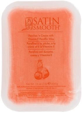 Satin Smooth Paraffin Wax, Peaches and Cream by Newvo Beauty