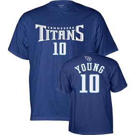Vince Young Reebok Name and Number Tennessee Titans T-Shirt