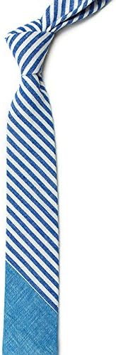 Mosaic Menswear Color Block Neckties (Sky Blue)