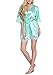 Original Kimono Women's Lace-trimmed Satin Short Kimono Robe Bathrobe Loungewear