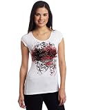 Southpole Juniors Scoop Neck Logo Graphic Tee