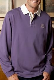 Blue Harbour Heritage Long Sleeve Plain Pima® Rugby Top [T28-2449B-S]