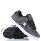 DC Pure Slim XE White/Green Plaid Shoe