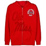 NCAA Mississippi Rebels Youth Cardinal Zippity Full Zip Hoody Sweatshirt