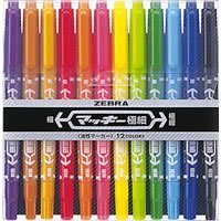 ゼブラ マッキー極細 12色セットC MCF-12C