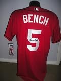 Johnny Bench signed autographed authentic jersey Cincinnati Reds