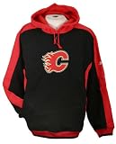 Calgary Flames NHL Hockey Dream Hoodie, Fleece Hooded Sweatshirt, Black with Red