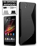 Funda GEL TPU S-line NEGRA Sony XPERI...