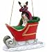 Chinese Crested in a Sleigh Christmas Ornament
