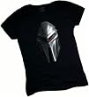Cylon Centurion Head - Battlestar Galactica Crop Sleeve Fitted Juniors T-Shirt