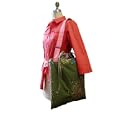 Yukiko Sato V3SL HANABI Leaf of Vela Oversized TESAGE purse, Style 3S, Pretty Pink Shoulder Strap, Cotton Canvas, Sling Shoulder bags with Japanese Drawstring Closure Top,