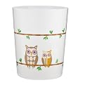 Hoot Wastebasket - White