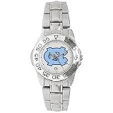 North Carolina Tar Heels - UNC Suntime Ladies Sports Watch w/ Steel Band - NCAA College Athletics