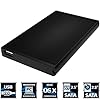 Sabrent Ultra Slim USB 2.0 to 2.5-Inch SATA External Aluminum Hard Drive Enclosure [Black] (EC-UK25)