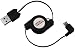 mumbi aufrollbares Kabel USB 2.0 Typ A auf Micro-B 90 Grad Winkel Stecker