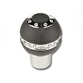 FK Automotive FKSK010031 FK Design Schaltknauf mit Kristallen und Leder-Absetzung, Oberfl�che chrom
