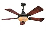 The Admiral Ceiling Fan - Horseshoe Black Finish : Cream Marble