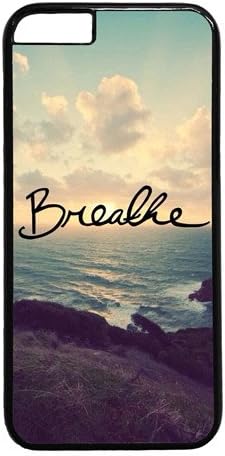 Iphone 6 Plus Case,Breathe Ocean Sunset Design PC Black Case for Iphone 6 5.5inch(C Series)