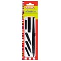HERLITZ - set de calligraphie, 5 pi�ces, noir, en plastique, avec 3 pointes plumes: 1,1 mm / 1,5 mm / 2,3 mm