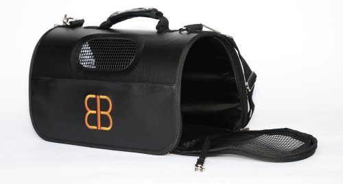 Petego Hog Bag Soft-Sided Pet Carrier, Ventilated, Large, Black