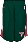 Adidas Milwaukee Bucks Green 10" Inseam Deep Three Embroidered Basketball Shorts