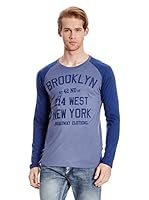 Broadway NYC Camiseta Manga Larga Freeman (Azul Oscuro)