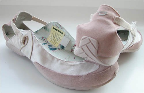 Diesel Kallana Rose Pink Womens Shoes Flats from Diesel