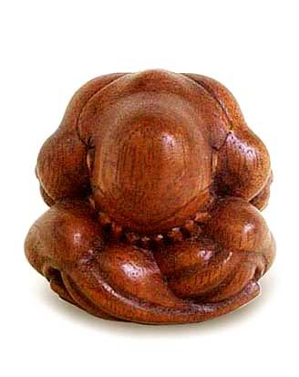 Wood Handmade Statuette Meditating Yogi