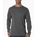 UltraClub Organic Men's Ring-Spun Organic Cotton Long-Sleeve Crewneck Tee