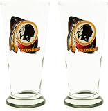Washington Redskins Two Pack 12-Ounce Flared Pilsner Glasses