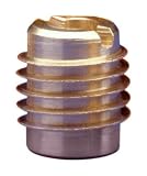 E-Z LOK Threaded Insert For Hard Wood, 10-24 Int Thread - Brass  (Pack of 25)