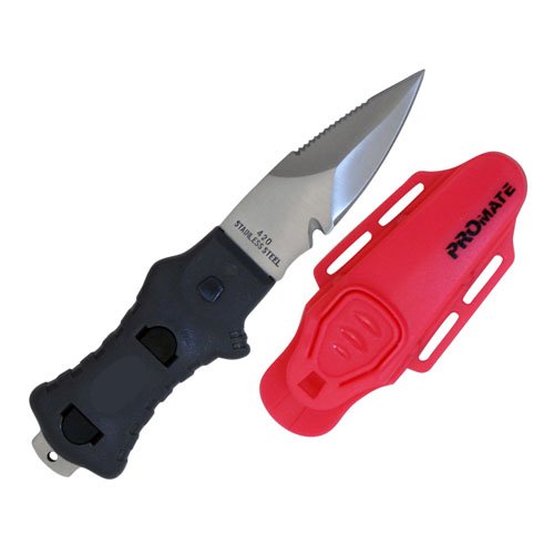 Promate Point Tip Scuba Dive BC Knife (3" Blade), Pink