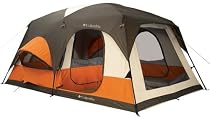 Columbia Cougar Flats II 15-Foot by 10-Foot 8 Person 2 Room Family Cabin Dome Tent