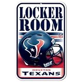 NFL Houston Texans 11-by-17-Inch Locker Room Sign